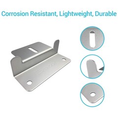 Aluminum Z Brackets for RVs, Trailers, Boats – Pack of 4