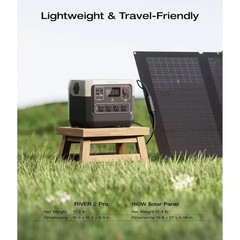 ECOFLOW Portable Power Station RIVER 2 Pro 700, 716Wh LiFePO4 Battery, 70 Min…