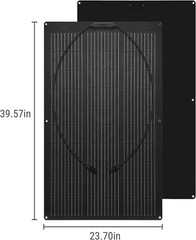 100W Flexible Solar Panel Portable Bendable 12 Volts 10BB Mono Cell for Uneven S