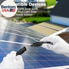 3 Feet 10AWG Solar Extension Cable with Solar Panel Female and Male Connector So