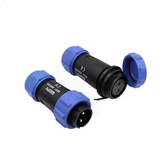 SP21 2 Pin Waterproof Aviation Circular Pair Connector 30A 12/24V 2 Pin 30A