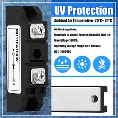 1 Pcs Md 110a (100a)-16 Solar Diode Anti Reverse One Way Voltage Ac 400vac Dc