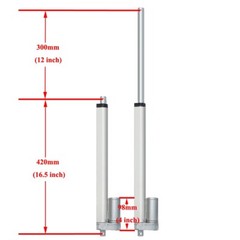 12″ Solar Tracking Tracker &Linear Actuator &Anemometer & Controller &Remote SJ
