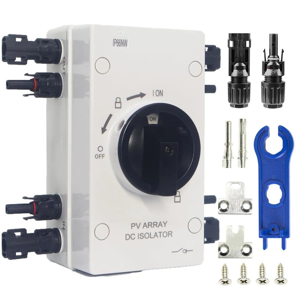 IP66 Waterproof Solar PV DC Quick Disconnect Switch, 1000V 64A Solar Panel Di…