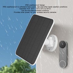 NEW 12W Solar Panel Charger IP65 Waterproof Magnetic Charging Security Camera