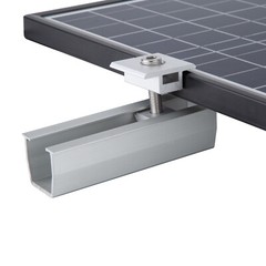 Solar Panel Rails Bracket PV Fixing 30mm/35mm End/Middle Clamp Kit Roof Mounting
