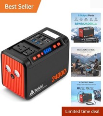 88.8Wh Portable Power Station Peak 120W Lithium Battery Small Generator Power…