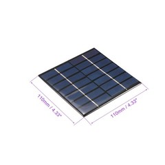 5 Pack 7V 120mA 110mm x 110mm Mini Solar Panel Cell for DIY Electric Project