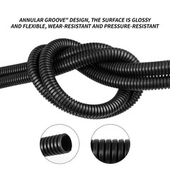 Open Mouth PP Corrugated Pipe Ad11.6Mm – 34.5Mm Wear Resistant Cable Protector S
