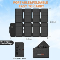 Lightweight 100W Foldable Solar Panel Charger | Versatile Power for Outdoors