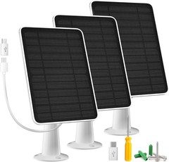 Solar Panel Charger Compatible with Arlo Essential 2K Outdoor 5W Solar Panel