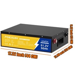 48V 50Ah 100Ah LiFePO4 Lithium Battery Deep Cycle Built-in BMS For Golf Cart NEW