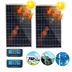 10W Solar Panel 12V Solar Battery Trickle Charger 100A W/ Controller Maintainer