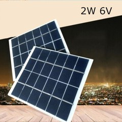 2 W mini Solar Panel Kit 6 V small power generation Battery Outdoor testing mobi