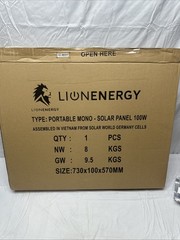Portable Mono Solar Panel Technical specifications are in the description.LIONE.