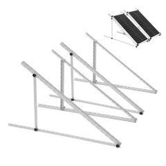 Adjustable Solar Panel Mounting Brackets Kit – 45 Inch, 0-90 Tilt, Windproof for