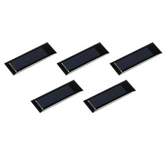 Mini Solar Panel Cell 0.5V 160mA 0.08W 53mm x 18mm for DIY Project Pack of 5