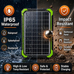 TOPRAY 20W 12V Solar Battery Maintainer & Trickle Charger | Battery Drain Reduct