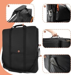 Solar Panel Storage Bag Compatible with 2 Jackery 100W, Padded Portable Travel