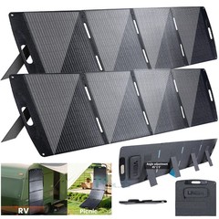 Bifacial Portable Solar Panel 400 200 100 watt for Power Station Solar Charger