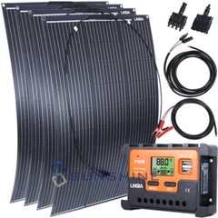400W 18V Flexible Solar Panel Mono Portable Power Camping Home RV Battery Charge