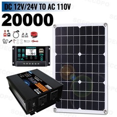 20000W Solar Emergency Power Supply | SOECOPO 500W Panel + Controller+ Inverter