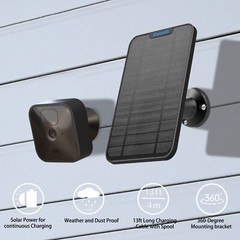 3-Pack Solar Panel for Blink Outdoor Camera 13.1ft Cable IP65 Wall Mount