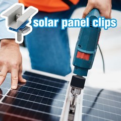 10 Pcs Adjustable Solar Panel Mounting Bracket Clamps Wide Photovoltaic Suppo…