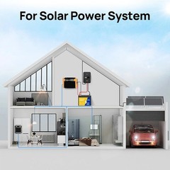 POERUNI 12V 100Ah Lithium LiFePO4 Battery for Deep Cycle RV Marine Off-Grid NEW