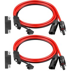 10AWG SAE to Solar Panel Connector Cable 3FT 2PCS, Heavy-Duty Tinned Copper, …
