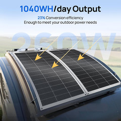 260W Flexible Solar Panel Kit for RV, Boat, Off-Grid Home – 2x130W Mono