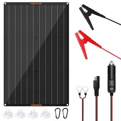 MHPOWOS 10W 20W 30W Waterproof Solar Panel Trickle Charging Kit for Car RV Boat