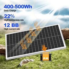 100W Watt 12V Mono Solar Panel Kit Charging Off-Grid Battery Power RV Home Boat