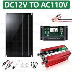 Grennova 1500W Off-Grid Solar System 60W Panel 60A MPPT Dual Voltage Inverter RV