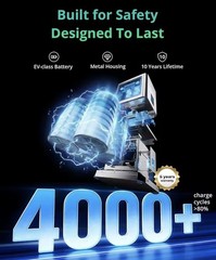 640Wh Portable Power Station 600W Solar Generator LiFePO4 Battery Backup UPS