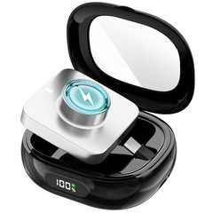 Charging Case for Oura Ring Gen 5, 4 & 3 Charger, 2000mAh Portable Travel Black