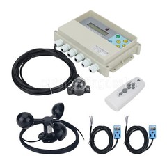 Dual Axis Solar Tracker Controller + Remote + Wind Speed Sensor + Limit Switches