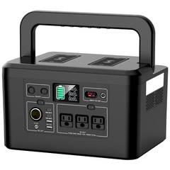 Powkey Portable Power Station 800W 740Wh Lithium Battery Camping Solar Generator