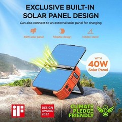 Portable Power Station 1600W Solar Panel 1024Wh Power Battery 100W USB C Charge