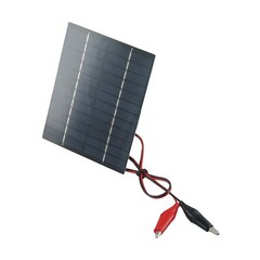 Outdoor Use 10W 12V Solar Panel With Clips Great For Charging Multiple Devices