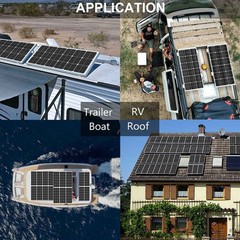 200 Watt Solar Panels 12 Volt Mono PV Module Power Charger for RV Marine Rooftop