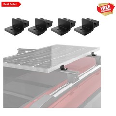 Robust Solar Panel Mounting Brackets – Fits T-Tracks for 100-200W Panels