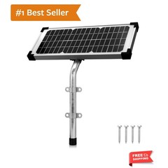 10 Watt Solar Panel Kit Replace FM123 for Mighty Mule FM200 FM350 FM500 FM502…