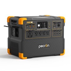Used pecron E3600LFP Portable Power Station 3072Wh 3600W LiFePO4 Battery Home