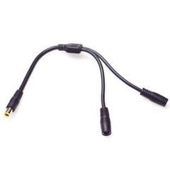 Double Input Solar Charging Cable, DC7909 Male to 2 Female Connection Line