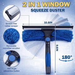 Solar Panel Cleaning Kit Water Fed Pole 24 FT, Extendable Telescopic Pole wit…