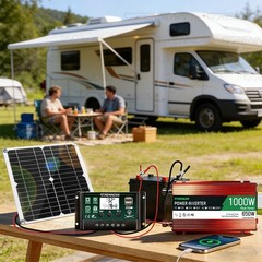 Grennova Complete Solar System Kit 30W Panel 1000W Inverter 60A MPPT Controller
