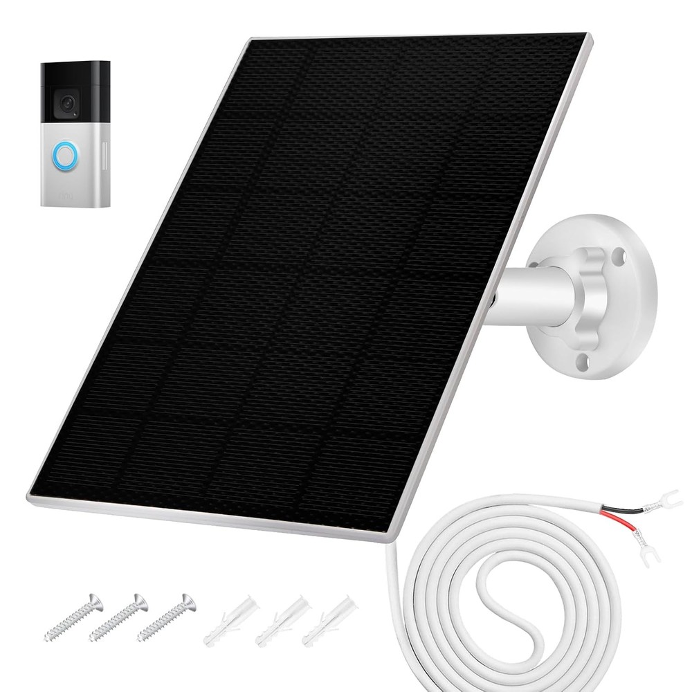 Solar Panel Battery Compatible Video Doorbell 3 and 4 Replacement Pack