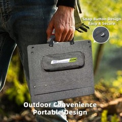 100w Portable Foldable Solar Panel Kit (18V,16x16inch,7lb),Solar Controller
