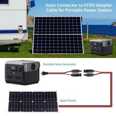 10AWG Tinned Copper Wire XT60i to Solar Panel Connector Extension Cable 20FT …